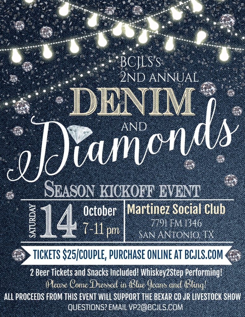 Denim & Diamonds Season Kickoff Event | Bexar County Junior Livestock Show